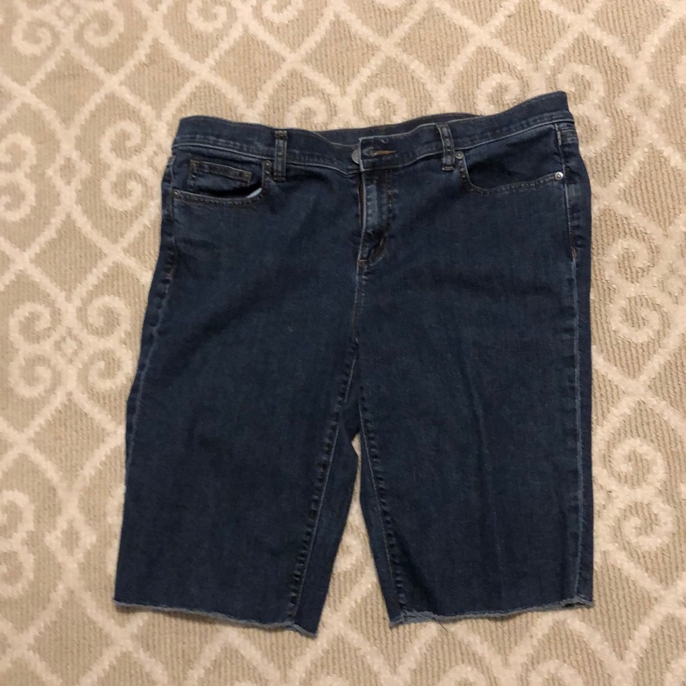 Denim bicycle short